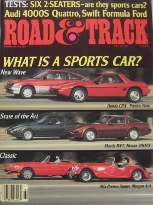 ROAD & TRACK 1984 MAR - MGA, SPORTSCAR DUEL, 250F